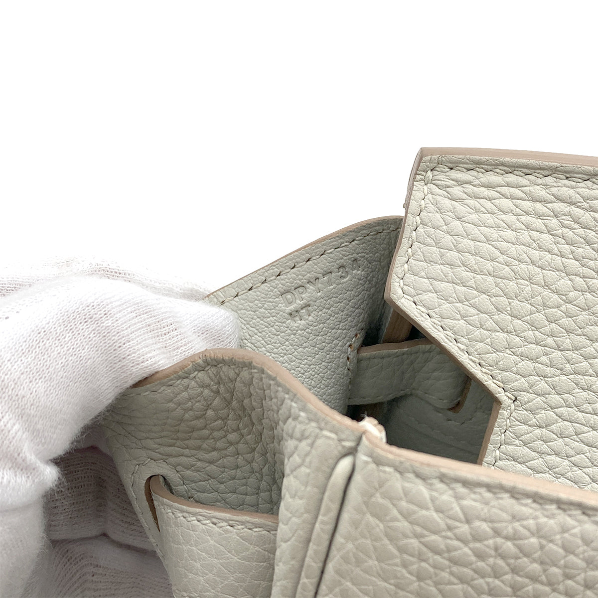 HERMES BIRKIN 30 GRIS PERLE TOGO HAND BAG D GHW 90263220