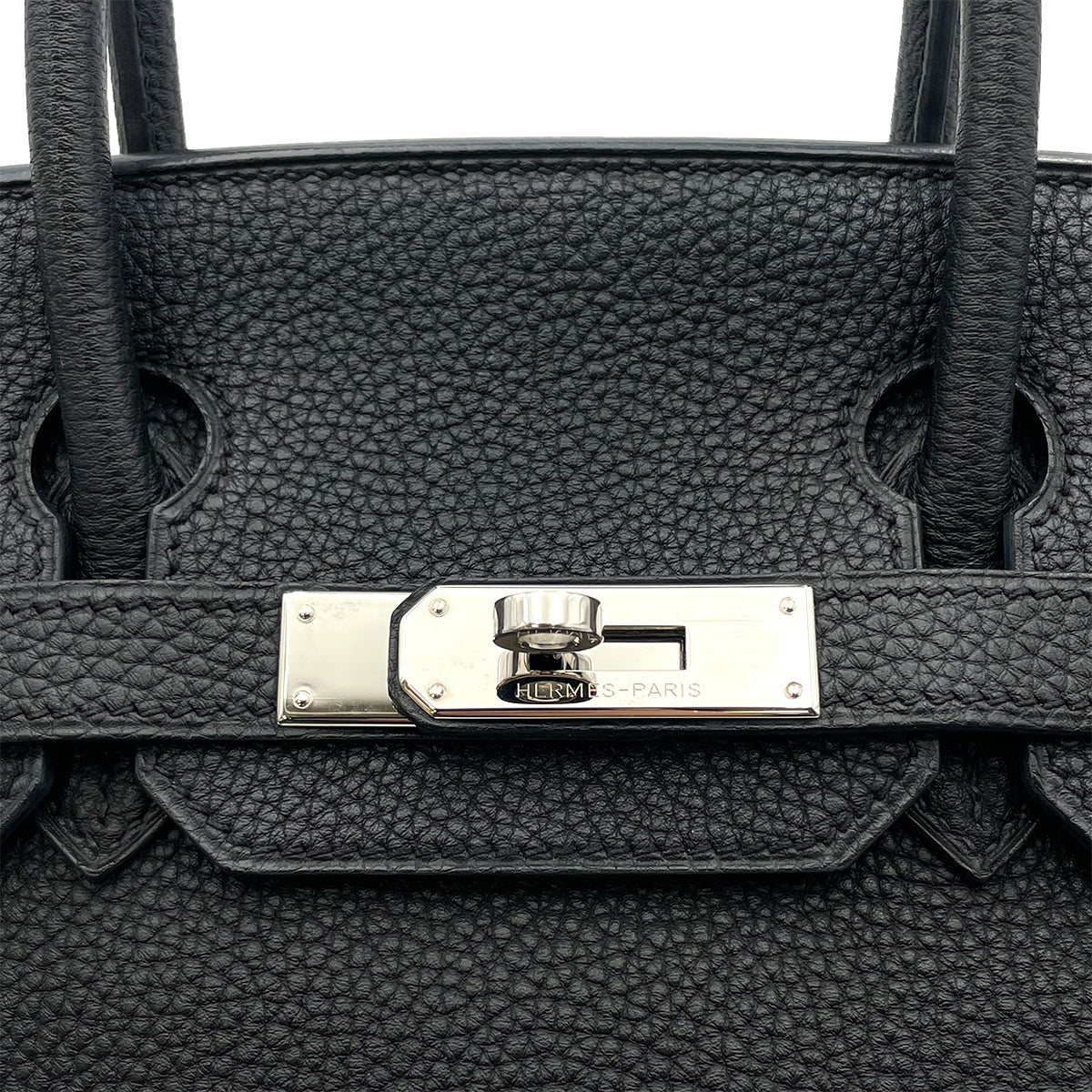 HERMES BIRKIN 30 BLACK TOGO HAND BAG □N SHW 90263221