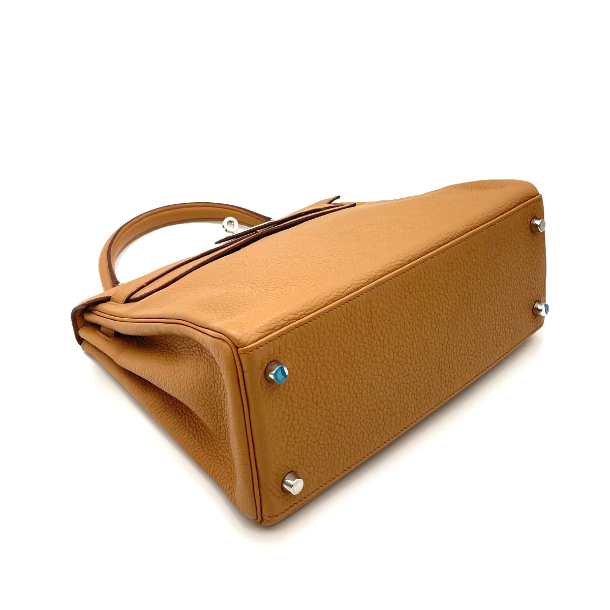 HERMES KELLY 32 RETOURNE TABAC CAMEL TOGO HAND SHOULDER BAG □L 90263228