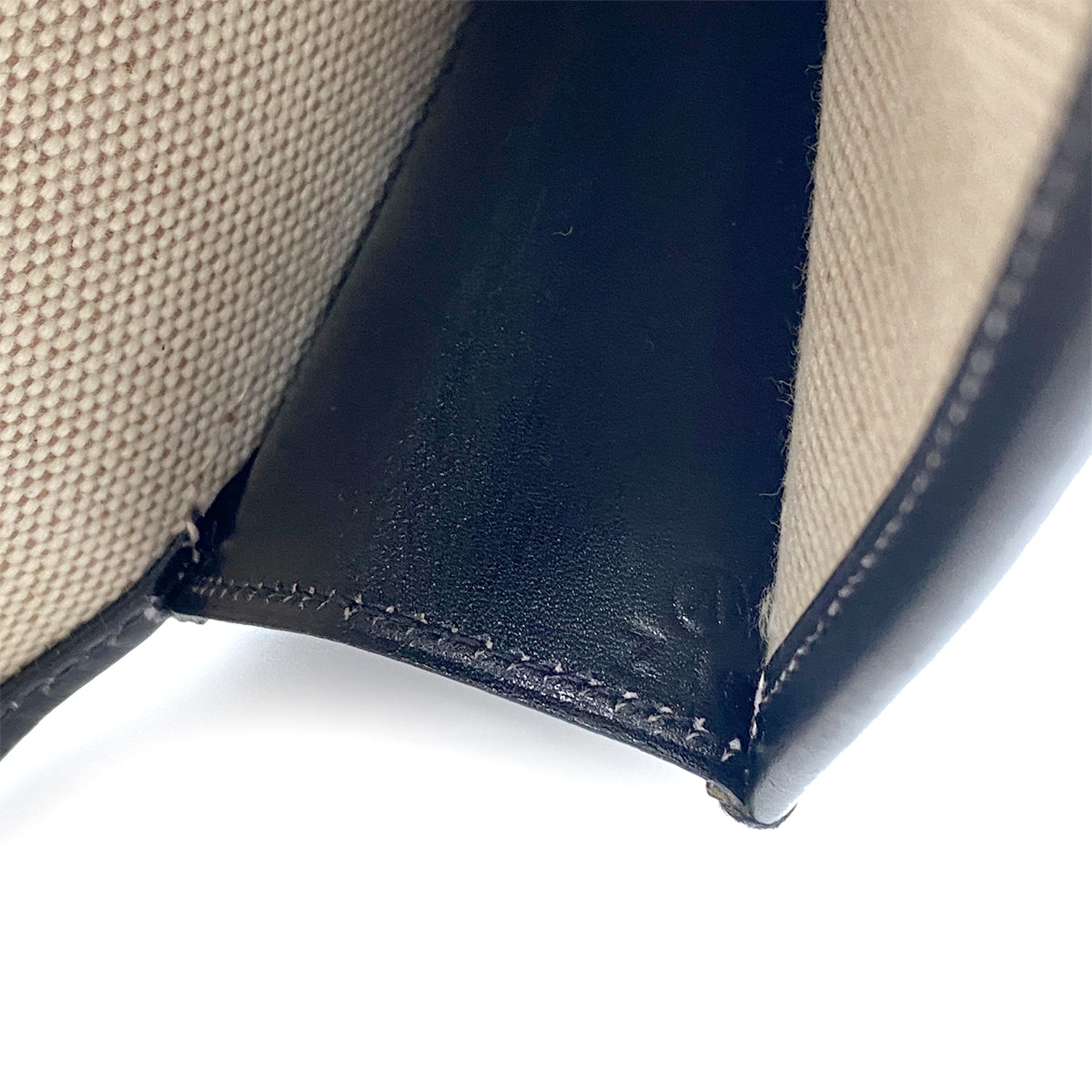 HERMES JIGE CLUTCH BAG BLACK BOXCALF 〇V 90263229