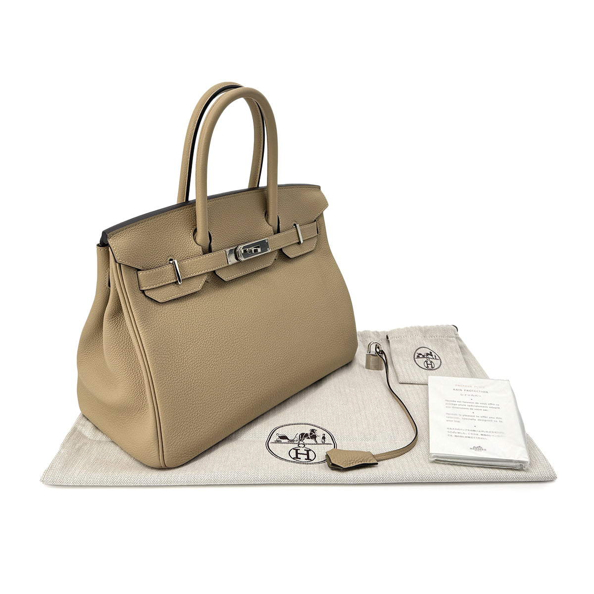 HERMES BIRKIN 30 TRENCH TOGO HAND BAG X SHW 90263310