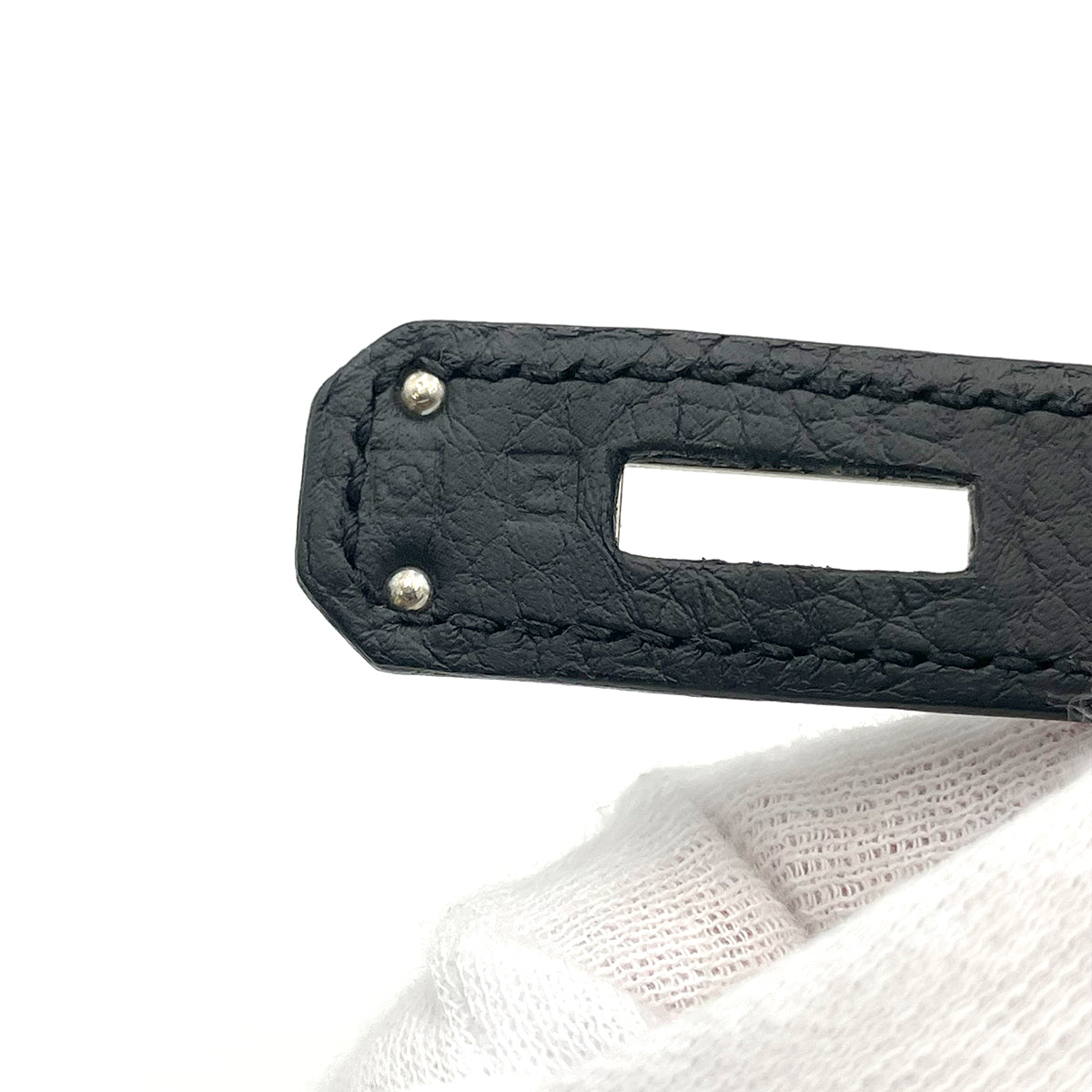 HERMES BIRKIN 30 BLACK TAURILLON CLEMENCE HAND BAG □O 90263322