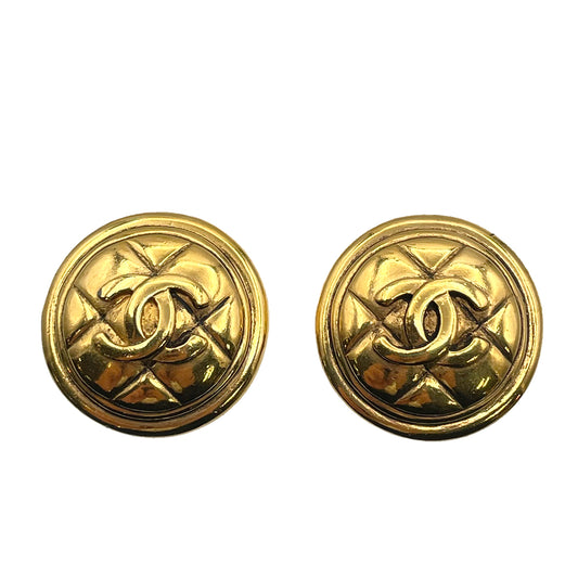 CHANEL VINTAGE EARRINGS COCO MARK ROUND ACCESSORY 90263609