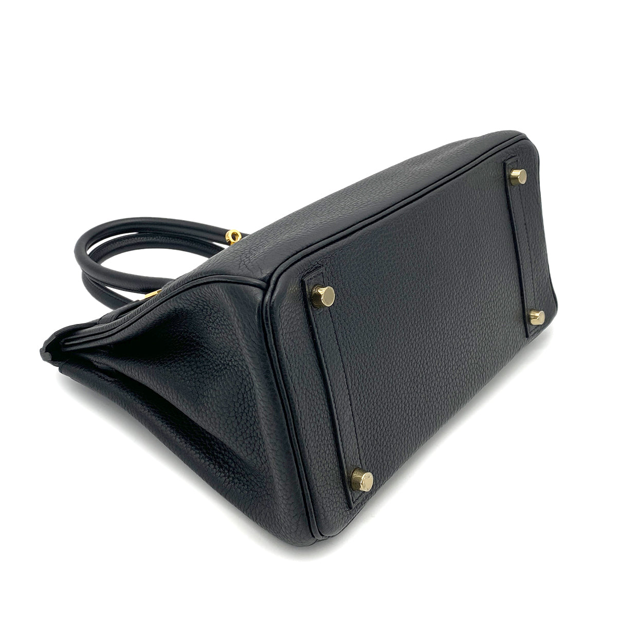 HERMES BIRKIN 30 BLACK TOGO HAND BAG □P GHW 90263621