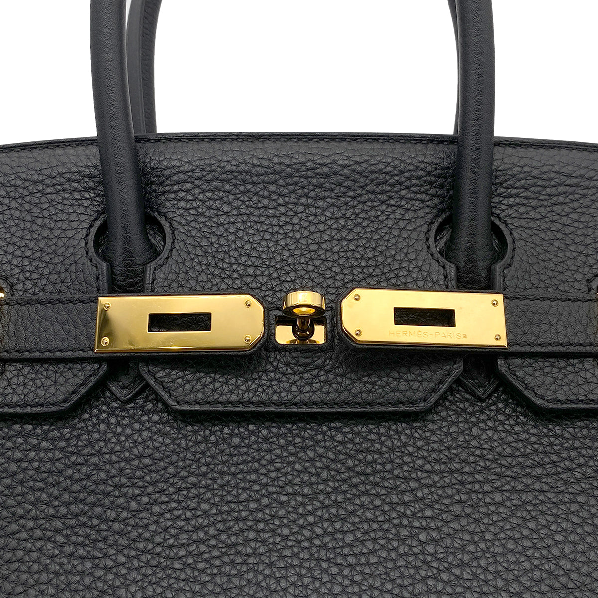 HERMES BIRKIN 30 BLACK TOGO HAND BAG □P GHW 90263621