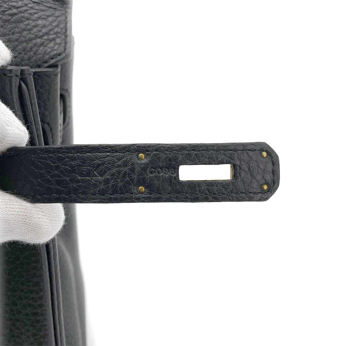 HERMES BIRKIN 30 BLACK TOGO HAND BAG □P GHW 90263621