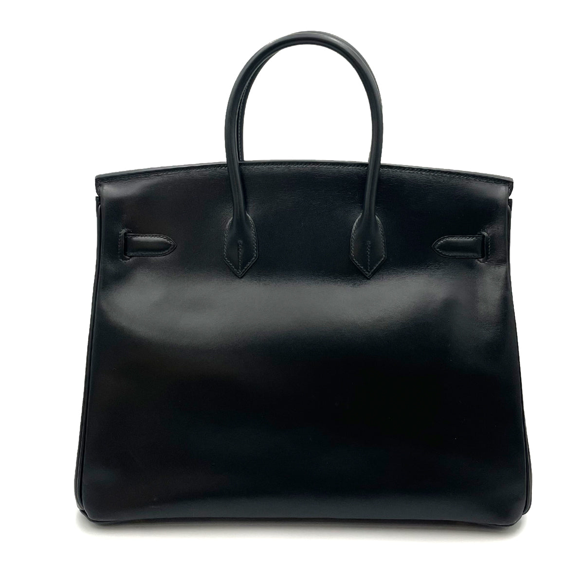 HERMES BIRKIN 35 BLACK BOXCALF HAND BAG □A 90263626
