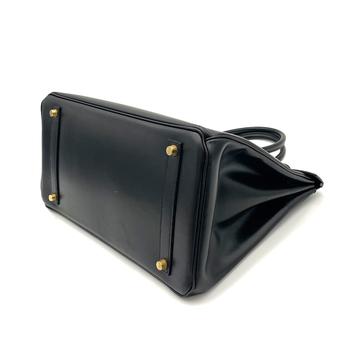 HERMES BIRKIN 35 BLACK BOXCALF HAND BAG □A 90263626