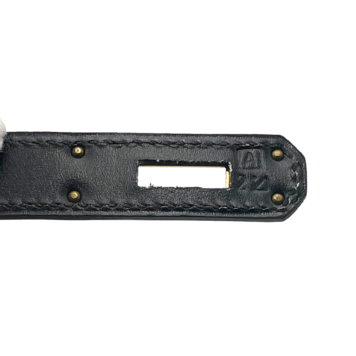 HERMES BIRKIN 35 BLACK BOXCALF HAND BAG □A 90263626