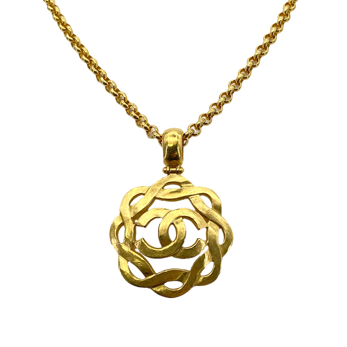 CHANEL VINTAGE NECKLACE COCOMARK ACCESSORY 97P 90263627