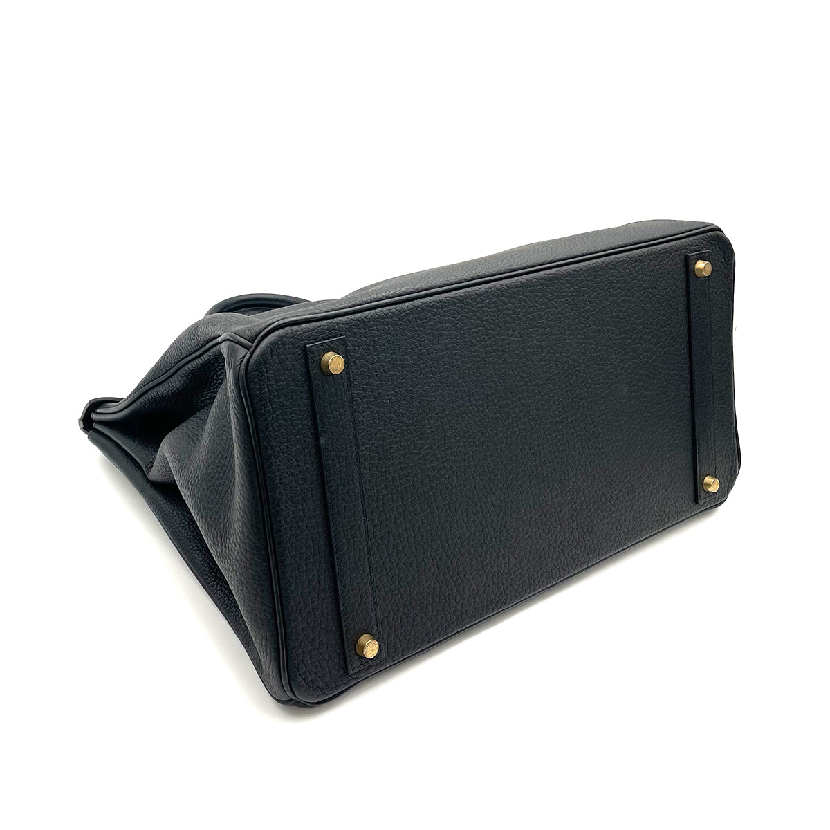 HERMES BIRKIN 40 BLACK TAURILLON CLEMENCE HAND BAG □E GHW 90263650