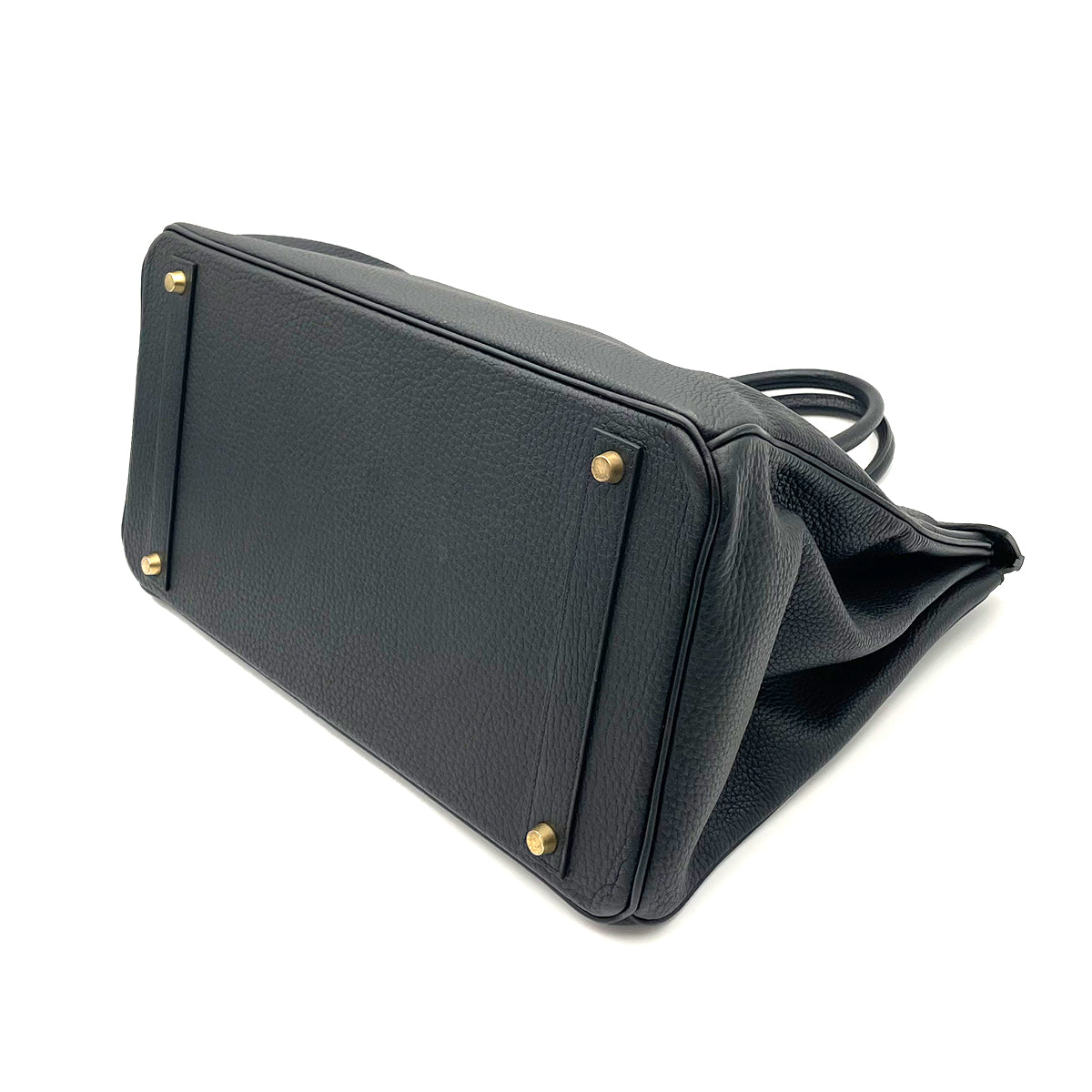 HERMES BIRKIN 40 BLACK TAURILLON CLEMENCE HAND BAG □E GHW 90263650