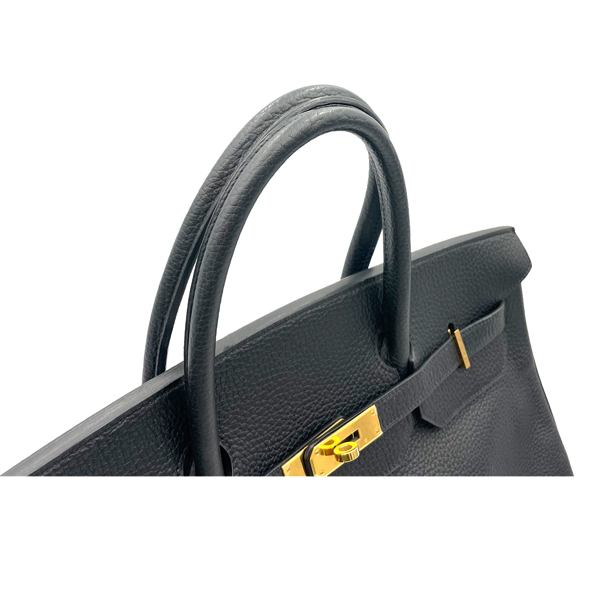 HERMES BIRKIN 40 BLACK TAURILLON CLEMENCE HAND BAG □E GHW 90263650