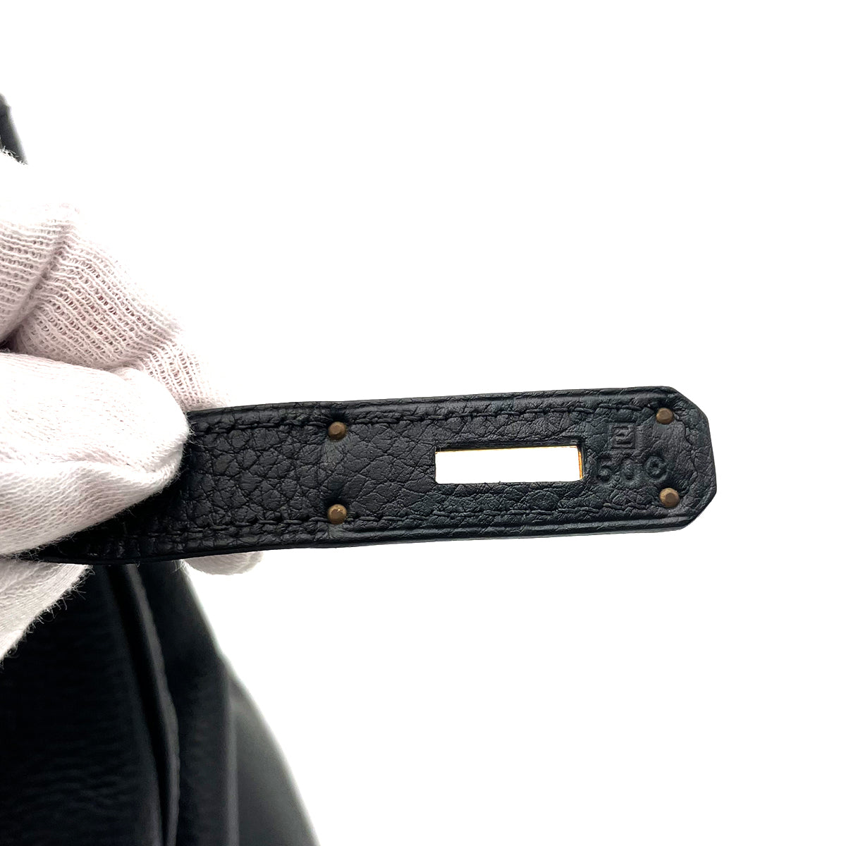 HERMES BIRKIN 40 BLACK TAURILLON CLEMENCE HAND BAG □E GHW 90263650