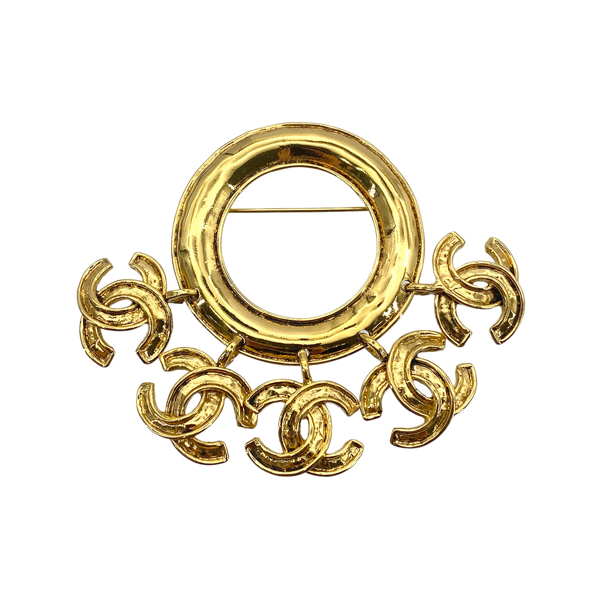 CHANEL VINTAGE COCOMARK BROOCH GOLD ACCESSORY 94P 90263654