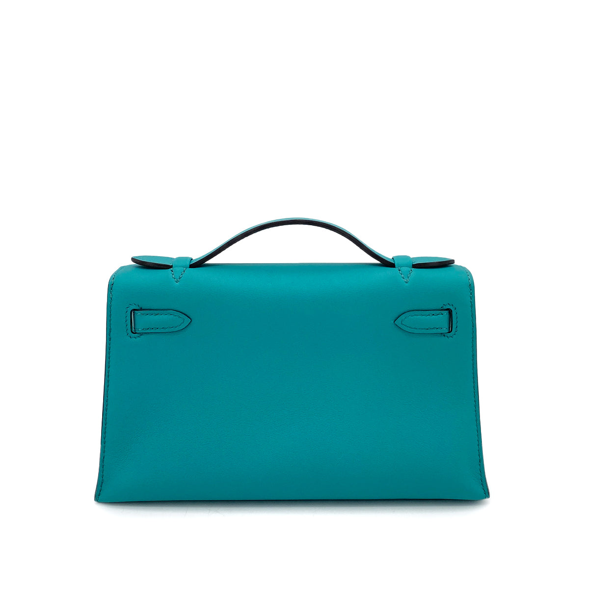 HERMES KELLY POCHETTE SELLIER BLUE PAON SWIFT HAND BAG X SHW 90263659