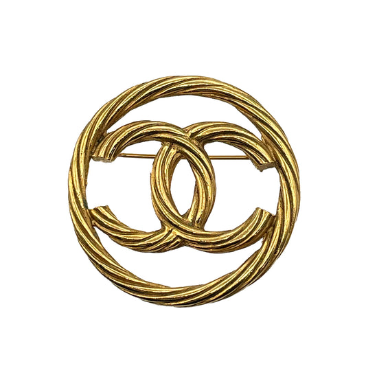 CHANEL VINTAGE BROACH COCO MARK COCO MARK ROUND 90263661