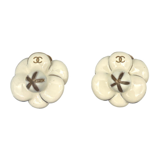 CHANEL EARRINGS COCOMARK CAMELLIA ACCESSORY 02P 90264335