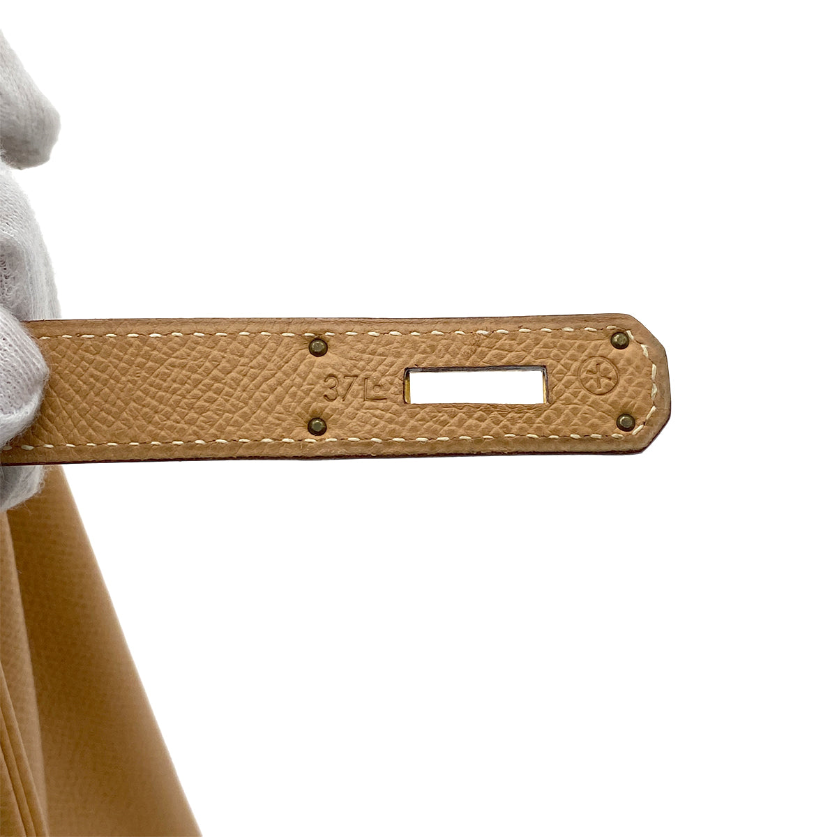 HERMES KELLY 32 RETOURNE NATURAL COUCHVEL HAND SHOULDER BAG 〇X GHW 90264336