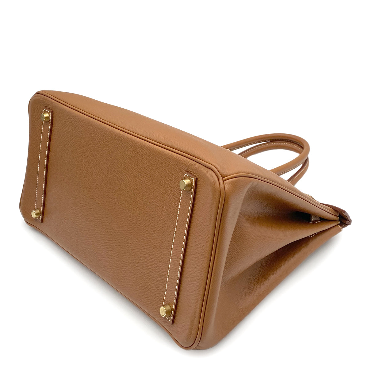 HERMES BIRKIN 35 GOLD COURCHEVEL HAND BAG 〇Z GHW 90264340