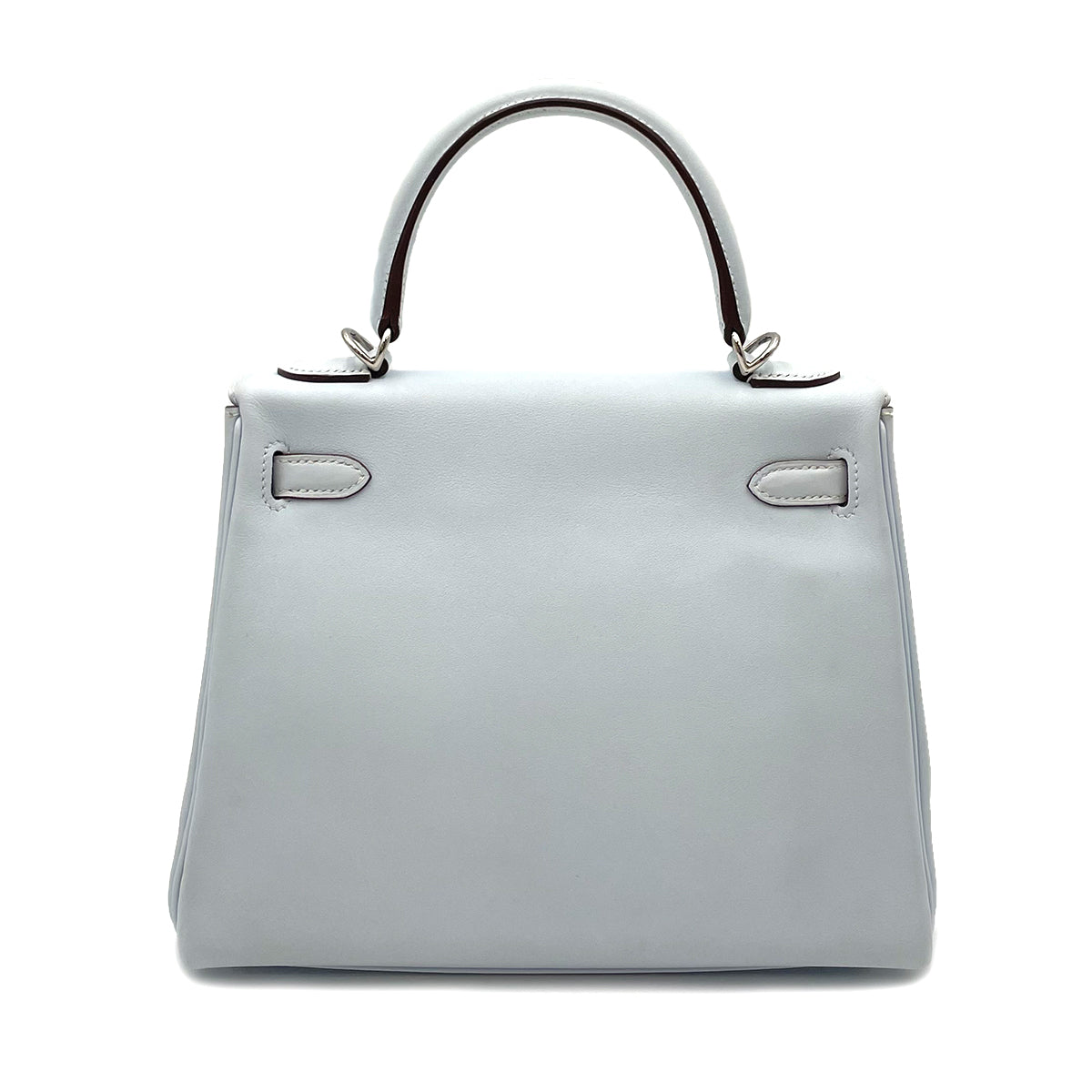 HERMES KELLY 25 RETOURNE BLUE BRUME SWIFT HAND SHOULDER BAG Z GHW 90264341