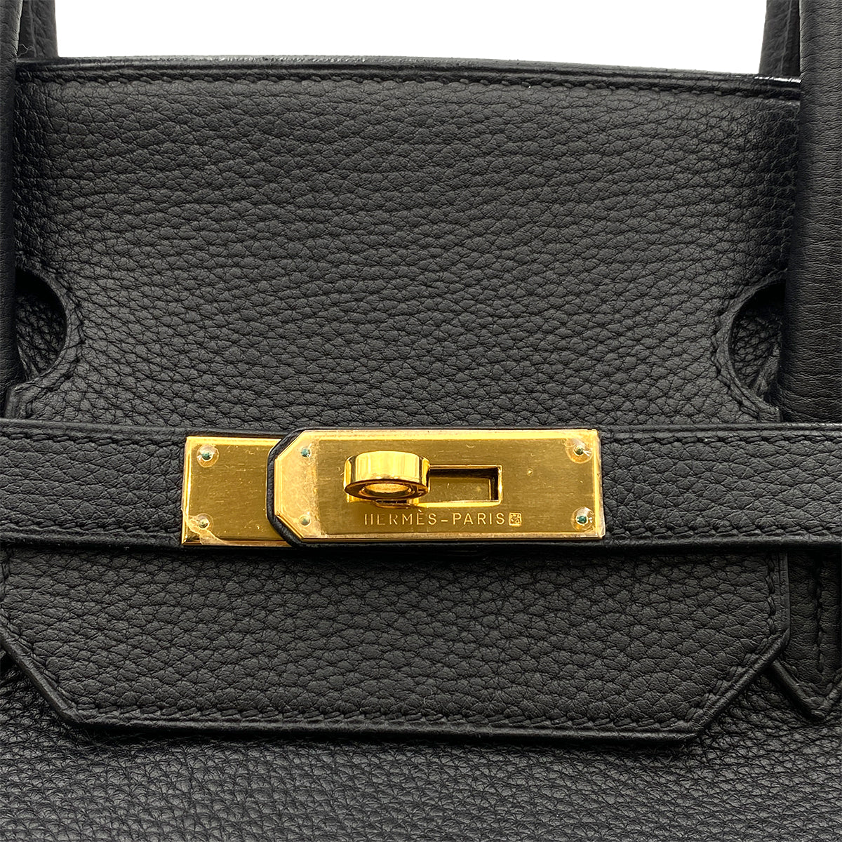 HERMES BIRKIN 40 BLACK TOGO HAND BAG □E GHW 90264342