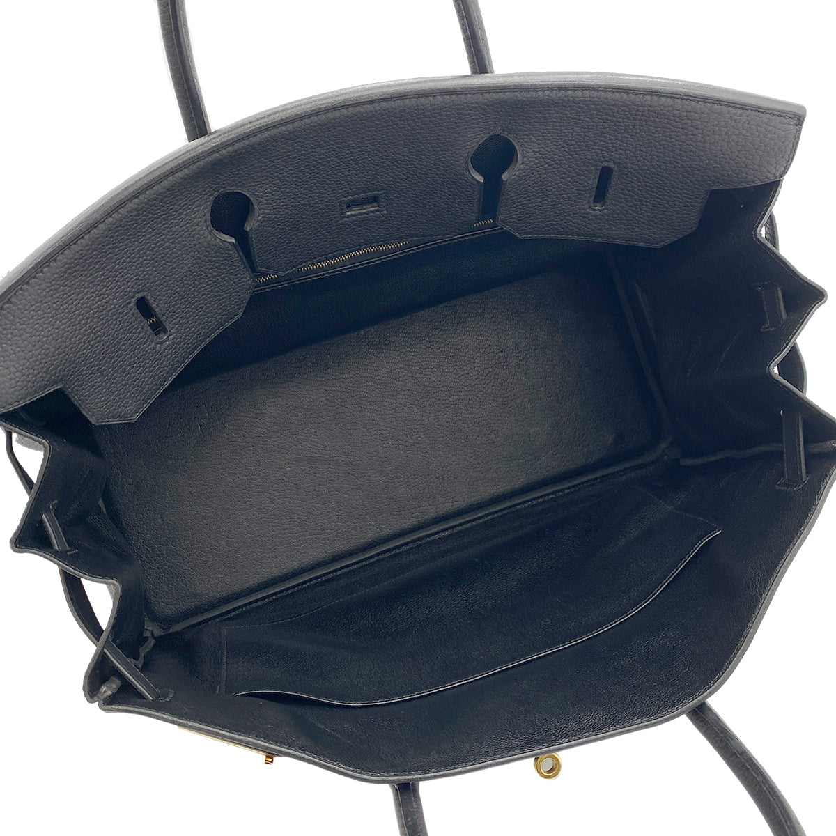 HERMES BIRKIN 40 BLACK TOGO HAND BAG □E GHW 90264342