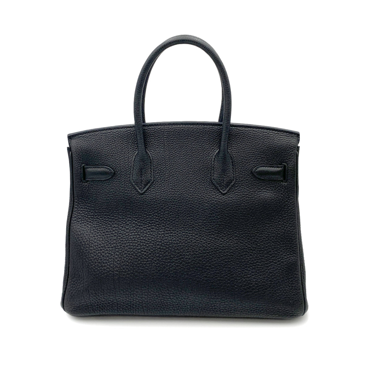 HERMES BIRKIN 30 BLACK TOGO HAND BAG □M SHW 90264345