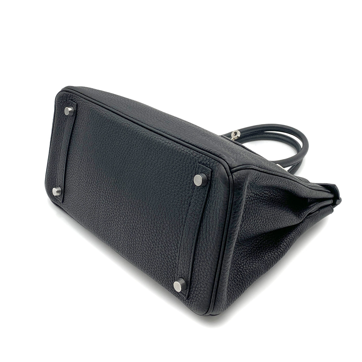 HERMES BIRKIN 30 BLACK TOGO HAND BAG □M SHW 90264345