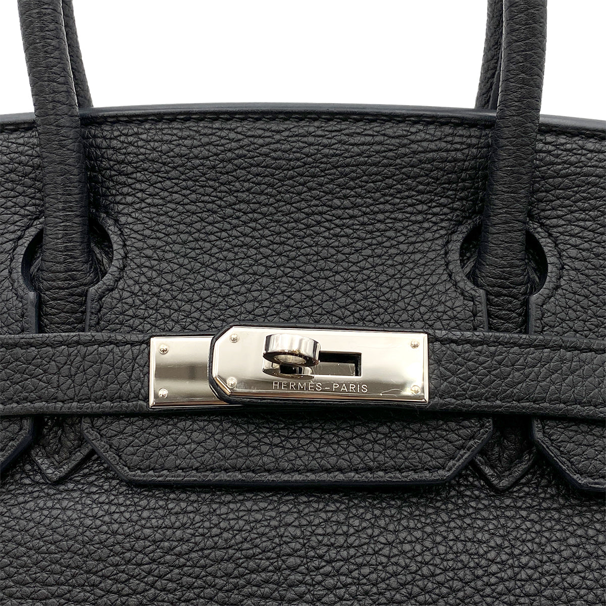 HERMES BIRKIN 30 BLACK TOGO HAND BAG □M SHW 90264345