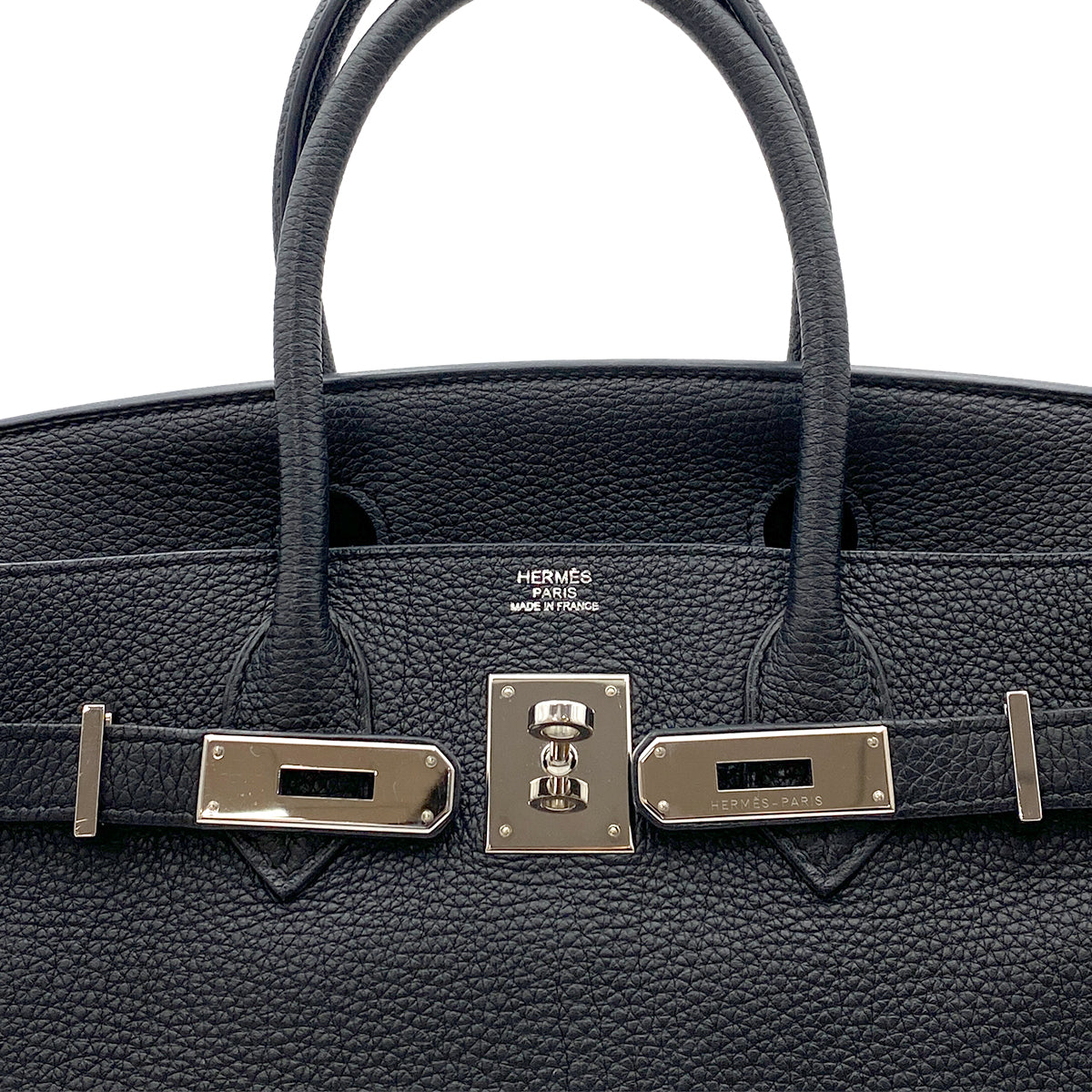 HERMES BIRKIN 30 BLACK TOGO HAND BAG □M SHW 90264345