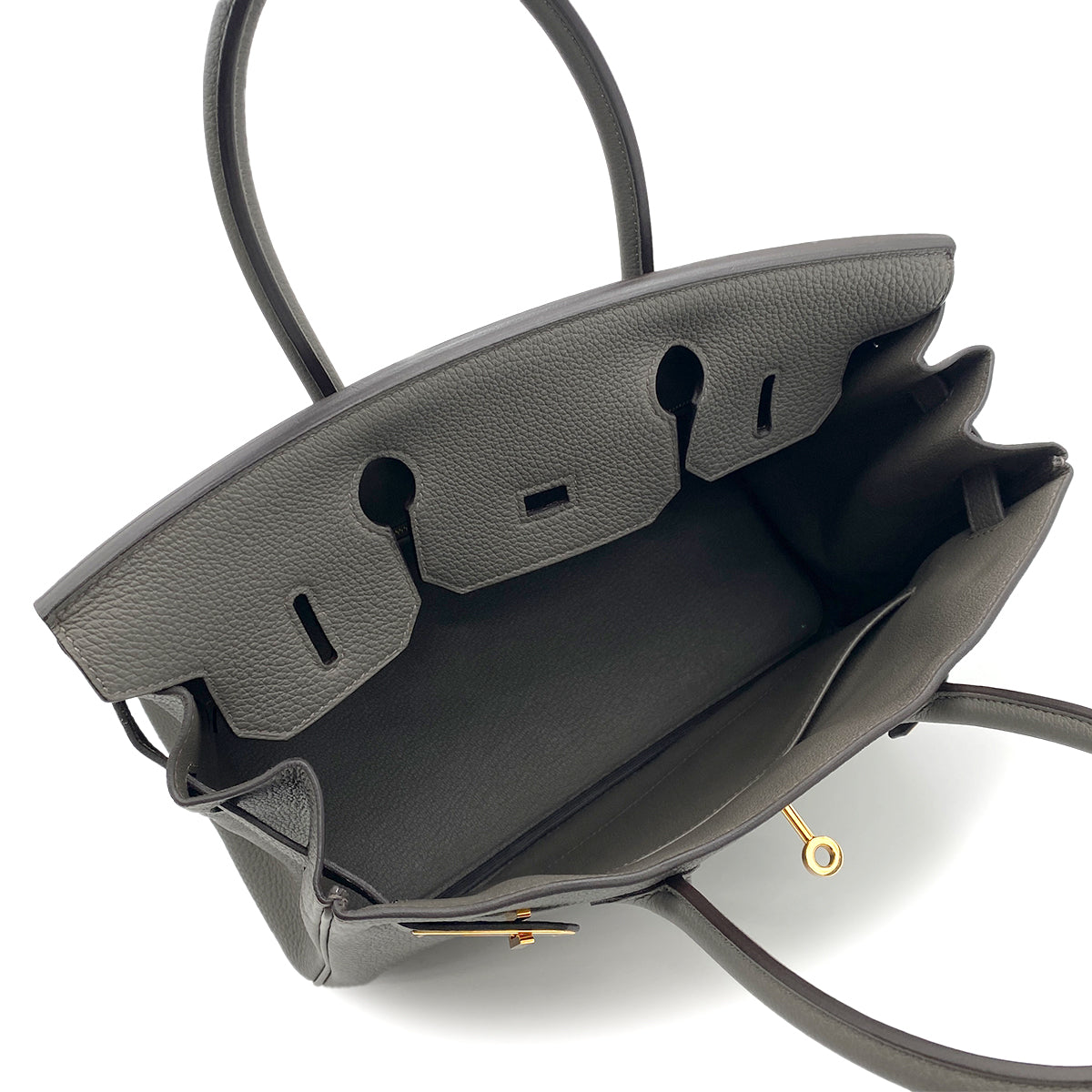 HERMES BIRKIN 30 ETAIN TOGO HAND BAG Z GHW 90264350