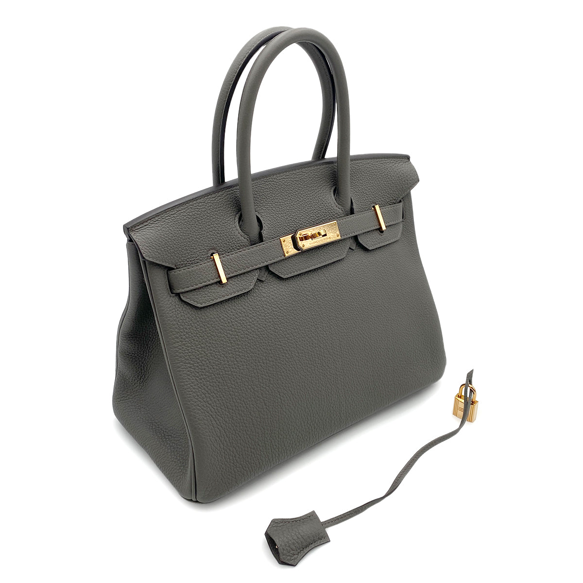 HERMES BIRKIN 30 ETAIN TOGO HAND BAG Z GHW 90264350