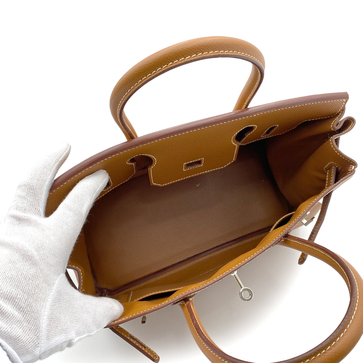 HERMES BIRKIN 30 GOLD EPSOM HAND BAG □M SHW 90264351