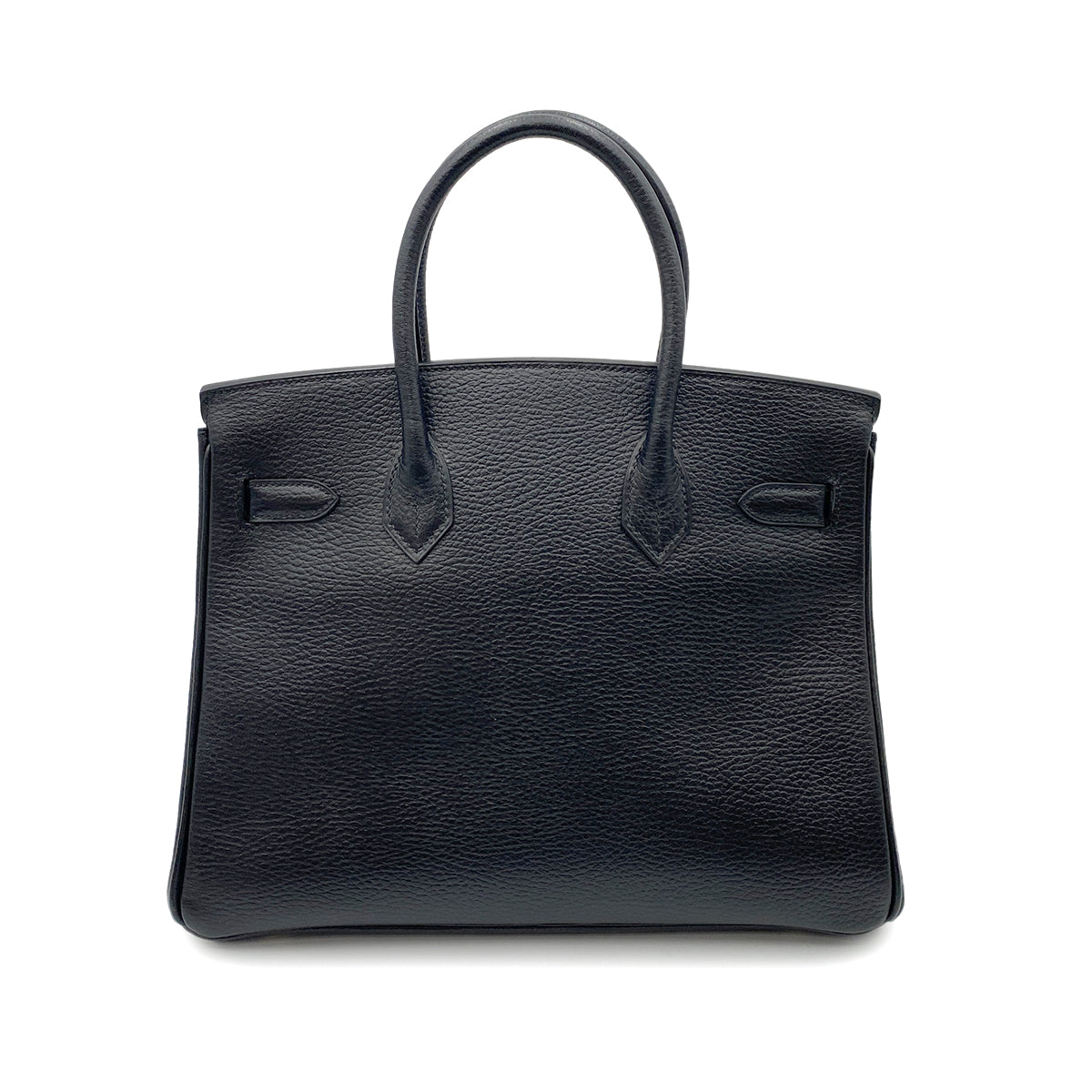 HERMES BIRKIN 30 BLACK ARDENNES HAND BAG □E GHW 90264352