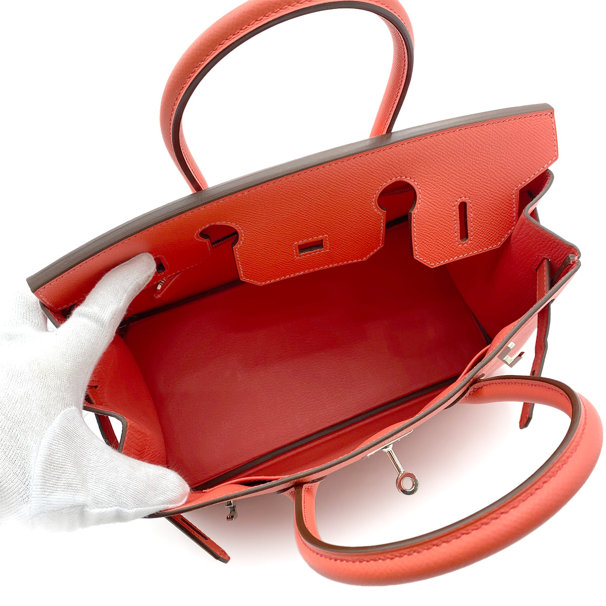 HERMES BIRKIN 30 ROSE JAIPUR EPSOM HAND BAG X SHW 90264353