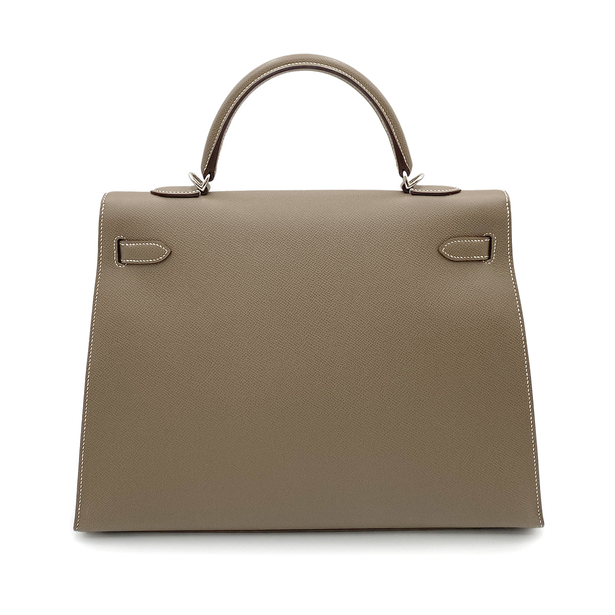 HERMES KELLY 35 SELLIER ETOUPE EPSOM HAND SHOULDER BAG □L SHW 90264355