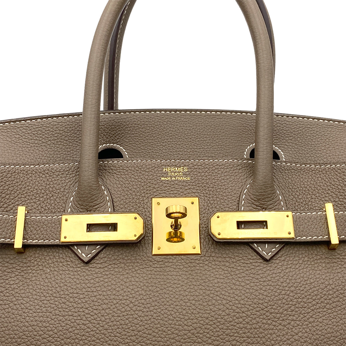 HERMES BIRKIN 30 ETOUPE TOGO HAND BAG A GHW 90264356