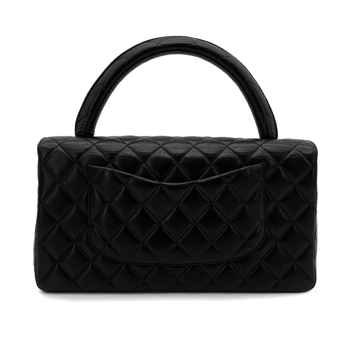 CHANEL VINTAGE PARENT-CHILD BAG PARENTS ONLY BLACK LAMB SKIN 90264368