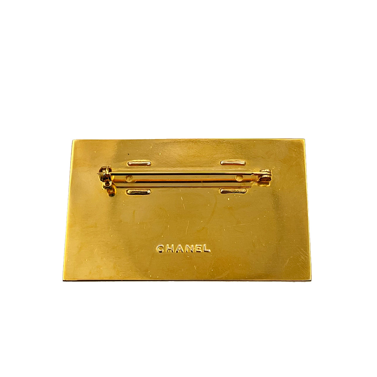 CHANEL VINTAGE BROACH LOGO PLATE ACCESSORY 90264411