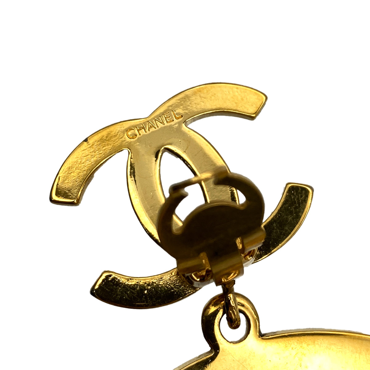 CHANEL VINTAGE EARRINGS COCOMARK HOOP ACCESSORY 90264420