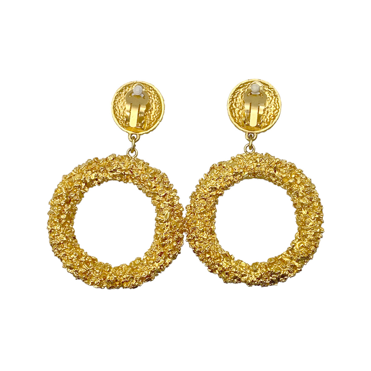 CHANEL VINTAGE EARRINGS COCOMARK SWING ACCESSORY 93C 90264427