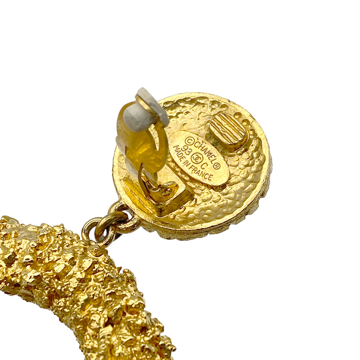 CHANEL VINTAGE EARRINGS COCOMARK SWING ACCESSORY 93C 90264427