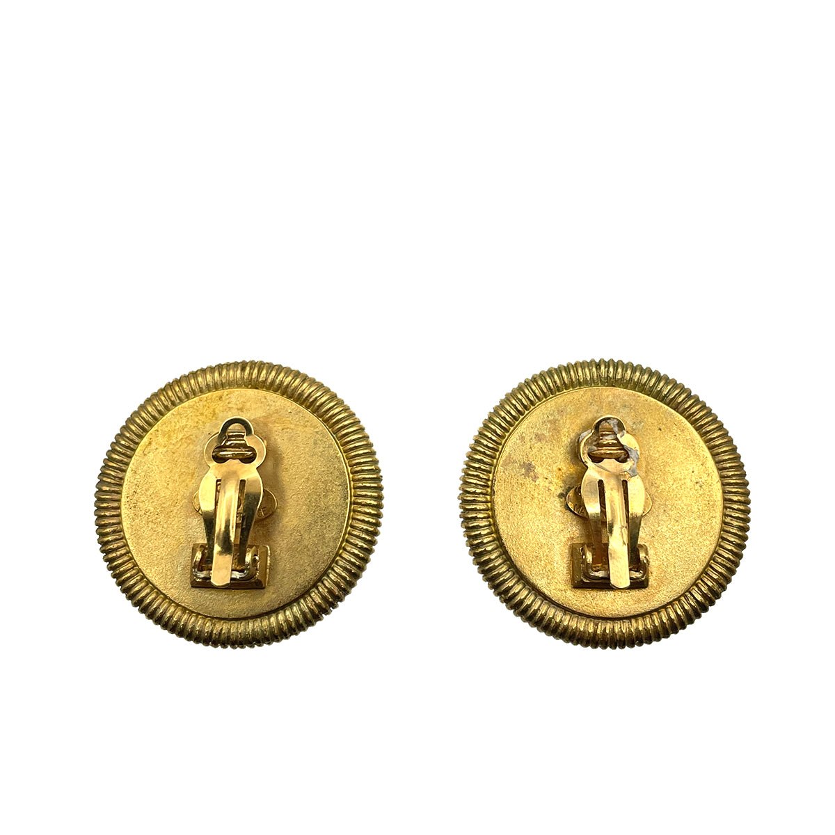 CHANEL VINTAGE EARRINGS COCOMARK ROUND ACCESSOR 94P 90264432