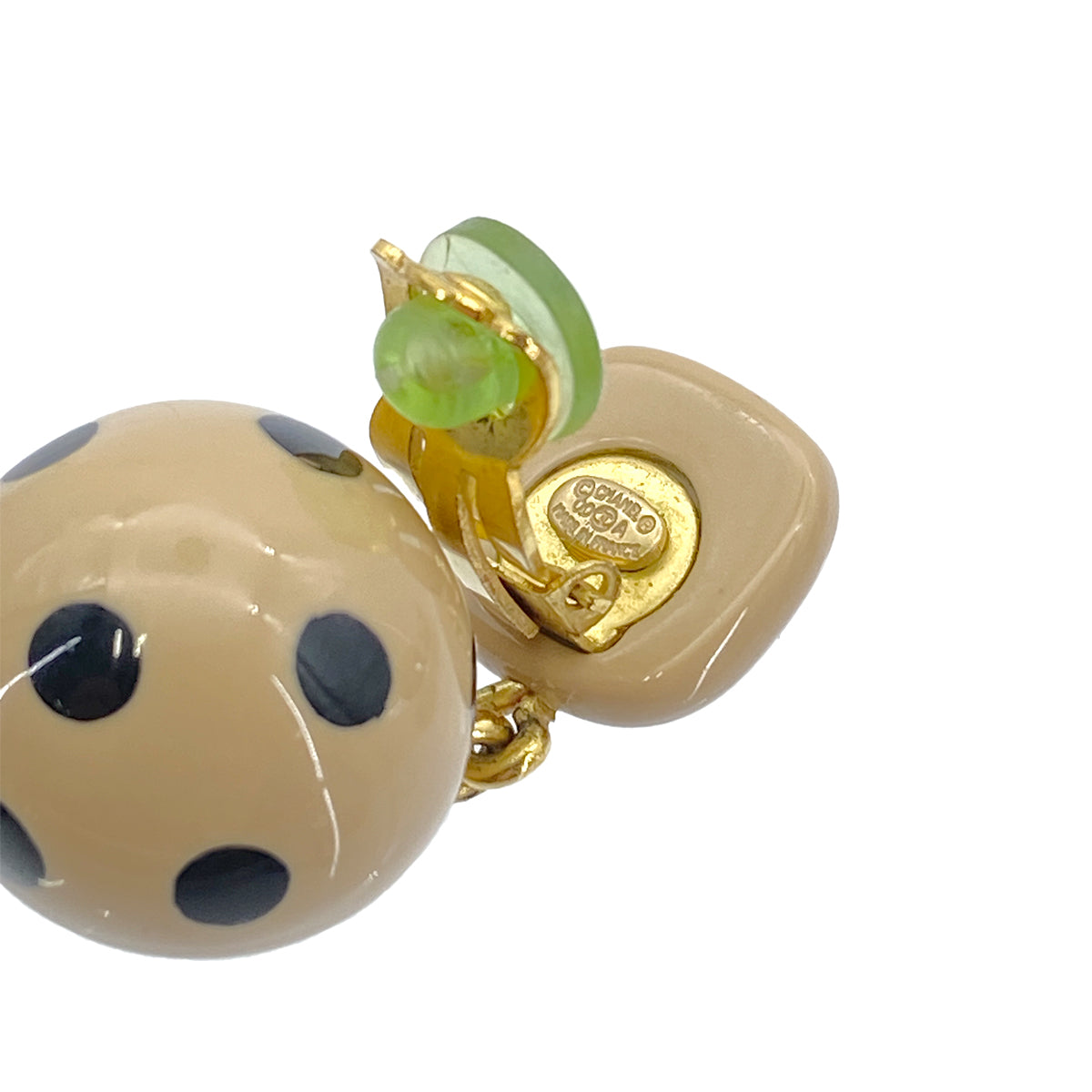 CHANEL VINTAGE EARRINGS COCOMARK DOTS ACCESSORY 00A 90264437