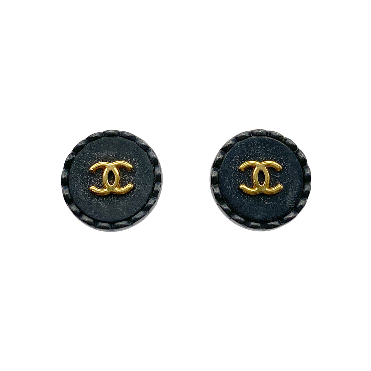 CHANEL VINTAGE EARRINGS COCOMARK ROUND ACCESSORY 96P 90264445