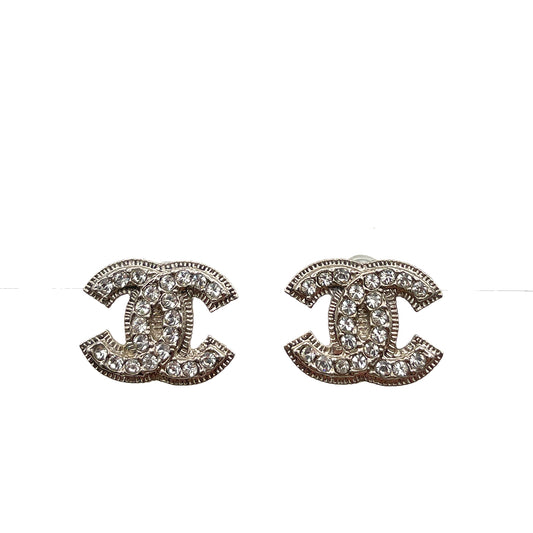 CHANEL EARRINGS COCOMARK RHINESTONE ACCESSORY A12V 90264451