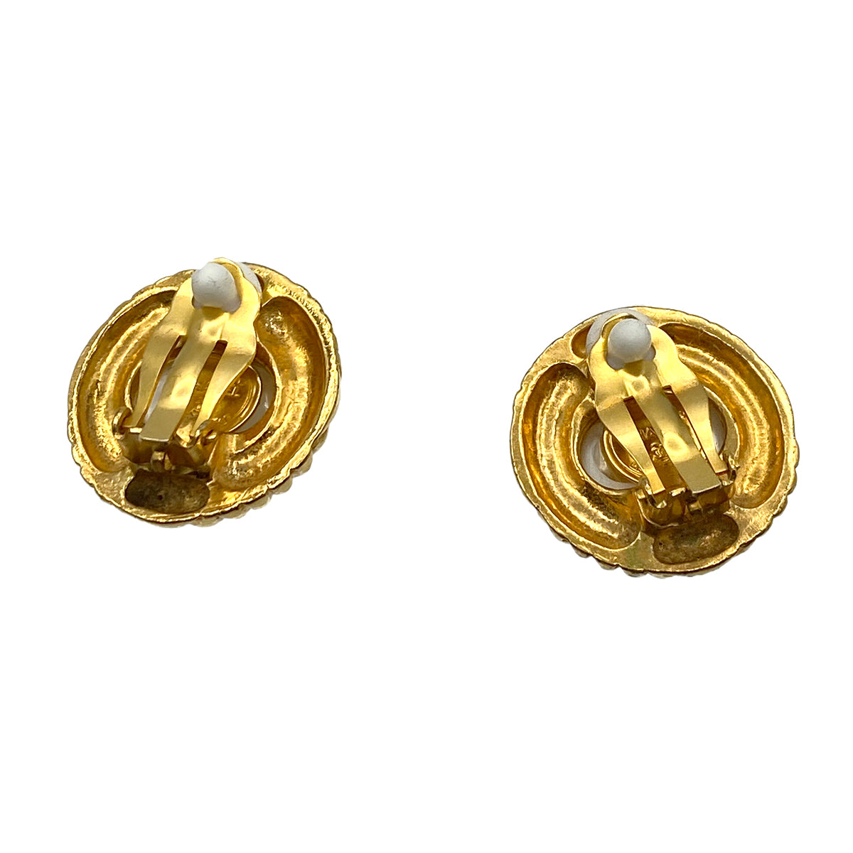 CHANEL VINTAGE EARRINGS ROUND PEARL MOTIF ACCESSORY 90264453