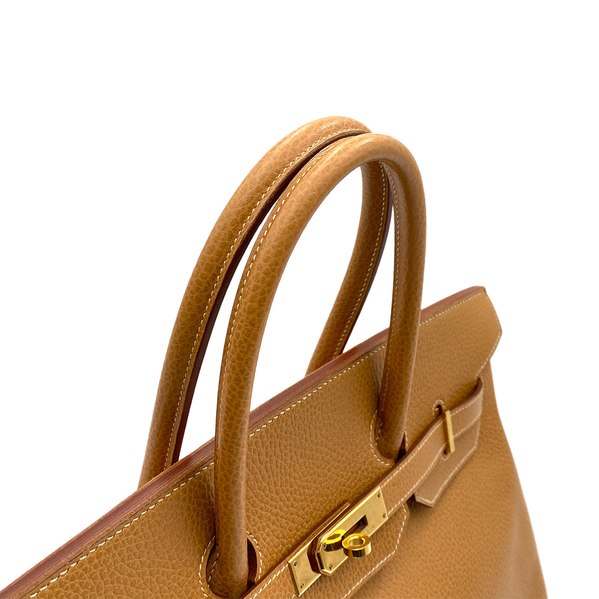 HERMES BIRKIN 35 GOLD ARDENNES HAND BAG □B GHW 90264495