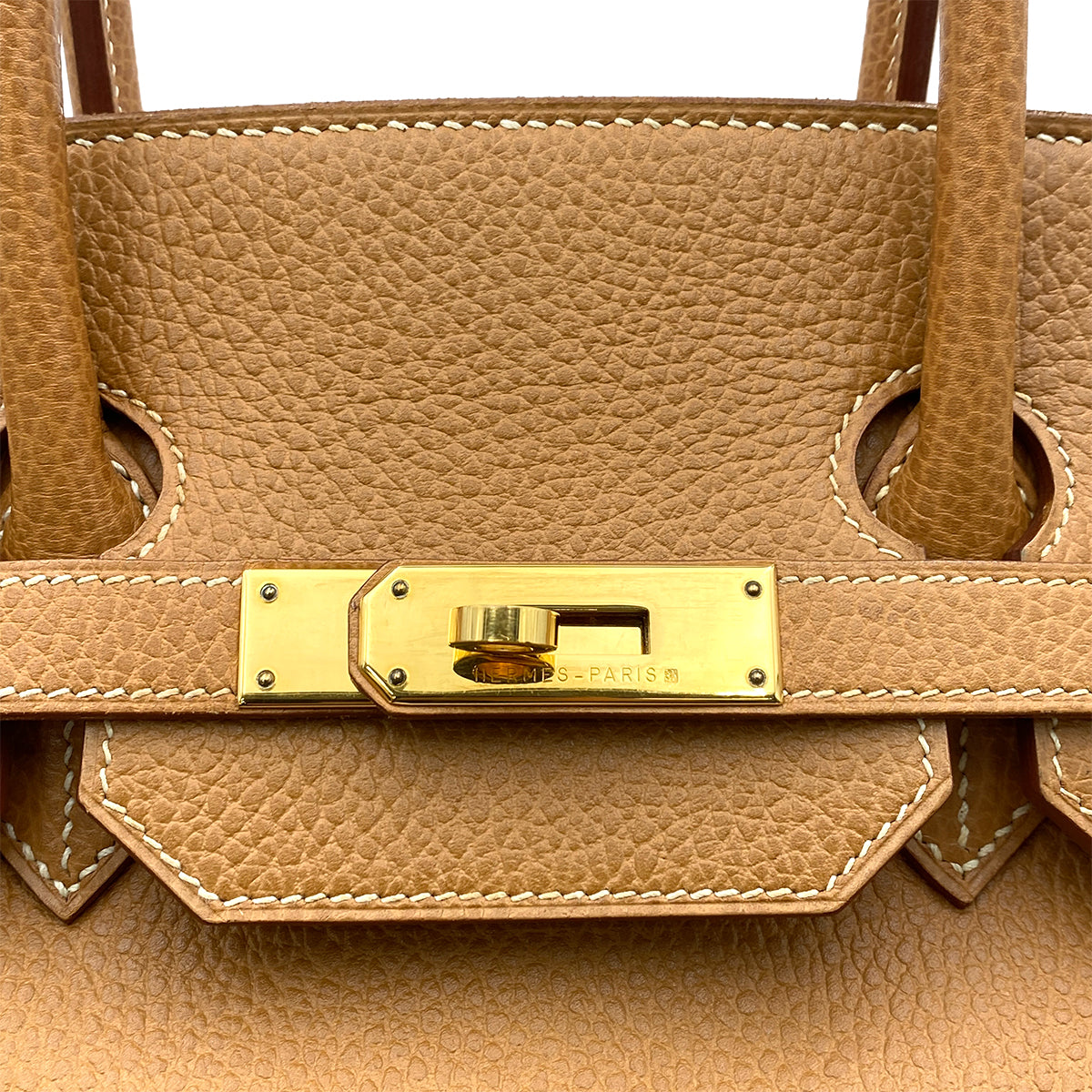 HERMES BIRKIN 35 GOLD ARDENNES HAND BAG □B GHW 90264495